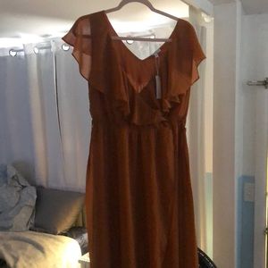 Baltic Born XL Katy’s Ruffle Maxi Dress. Never worn! Amber color